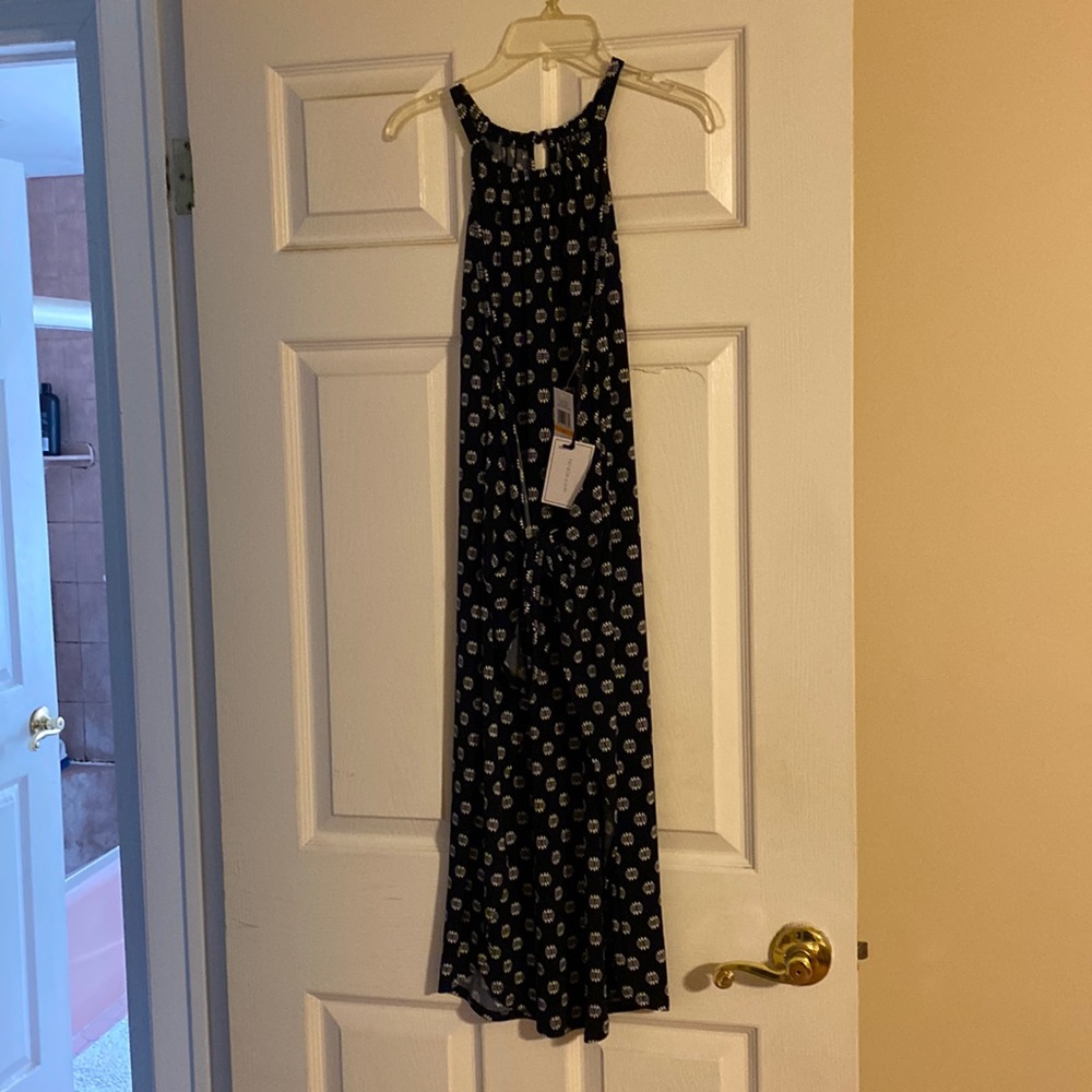 1.State Navy and White Dress